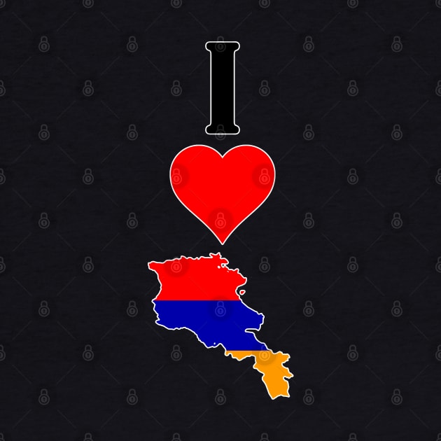 I Love Armenia Vertical I Heart Armenia Country Flag Map by Sports Stars ⭐⭐⭐⭐⭐